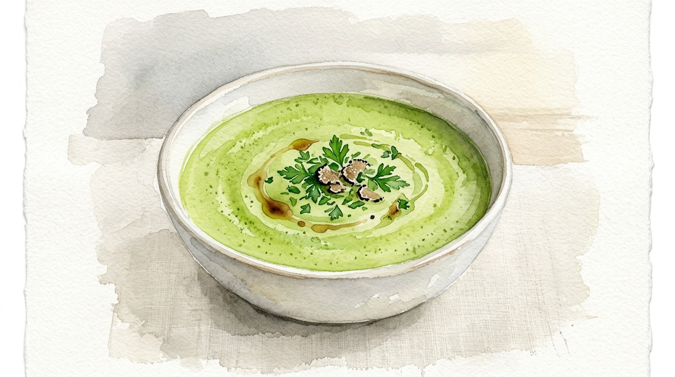 Truffle-Infused Parsley Veloute