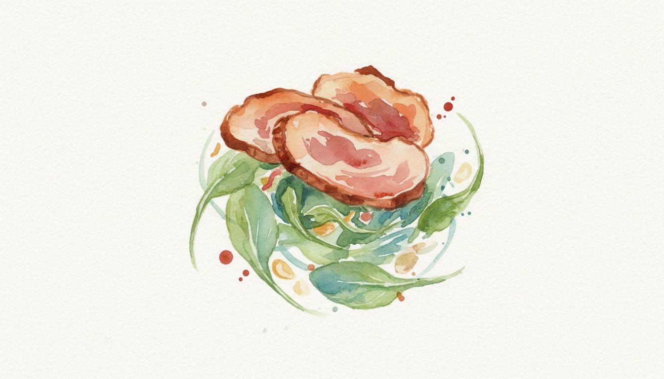 Turkey and Mizuna Salad