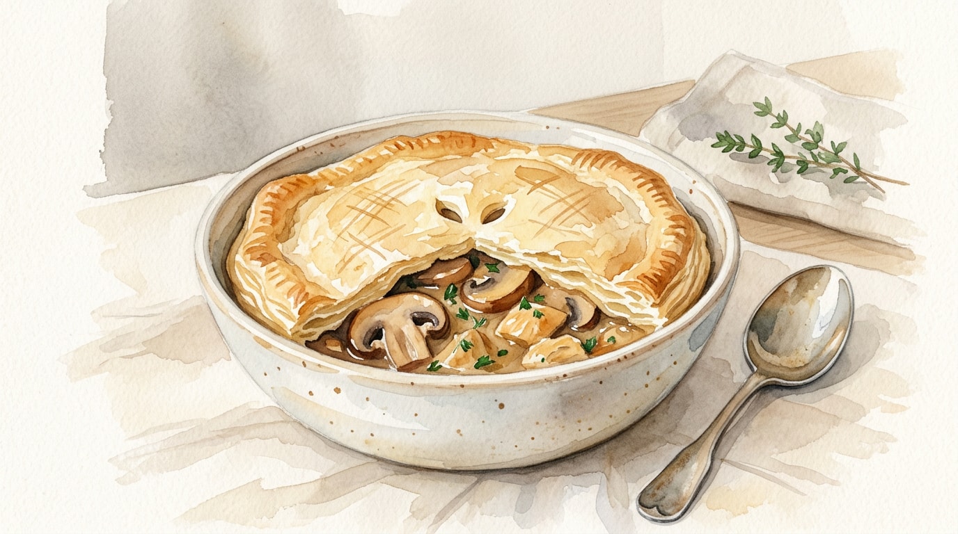 Updated Marsala Chicken & Mushroom Potpie