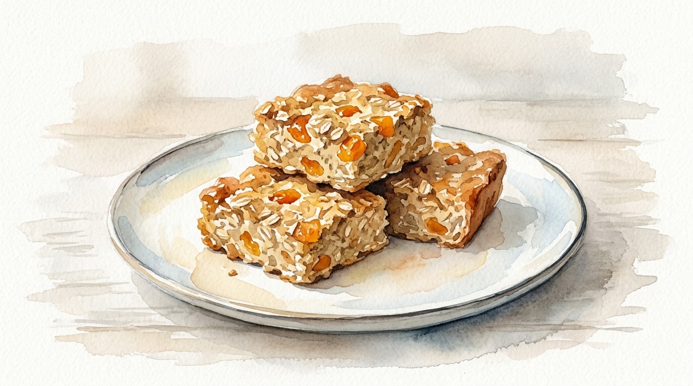 Vegan Banana Apricot and Coconut Flapjacks