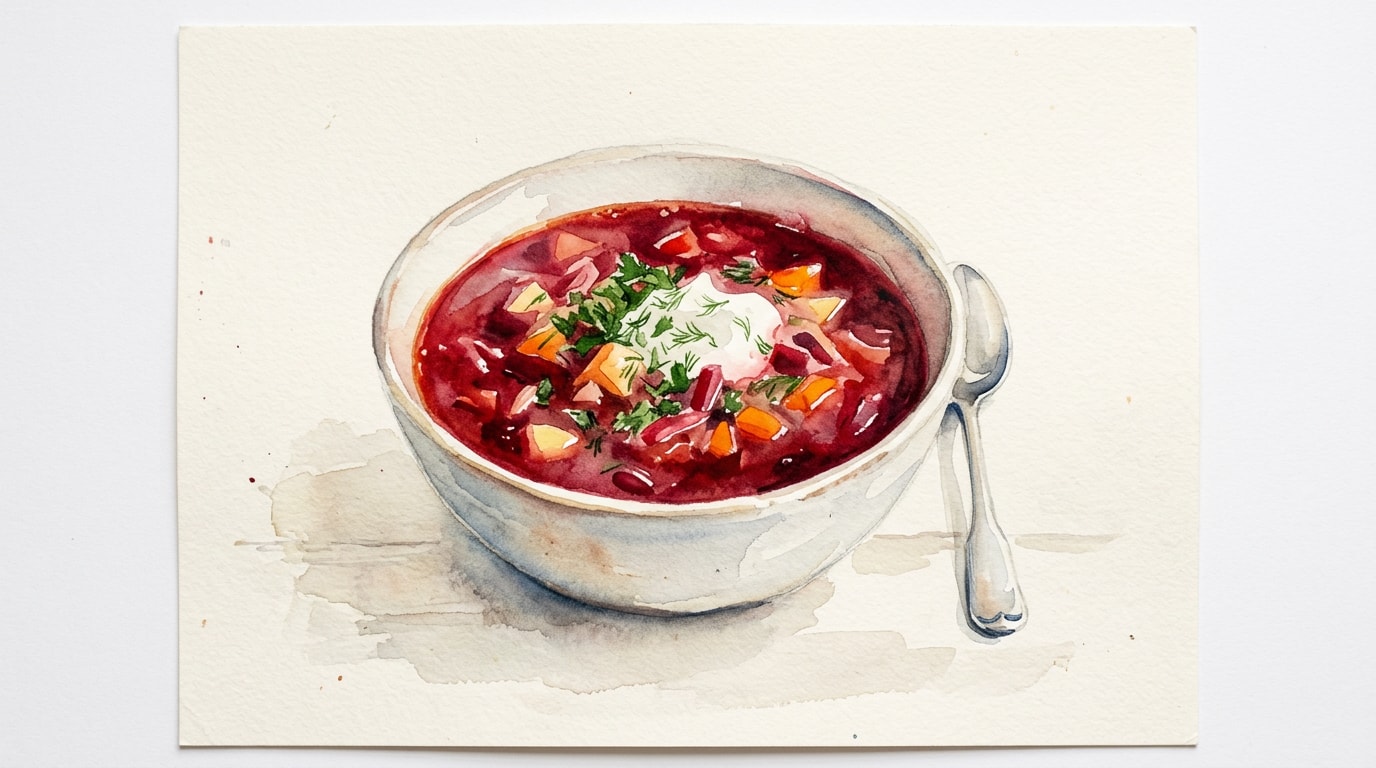 Vegetarian Ukrainian Borscht