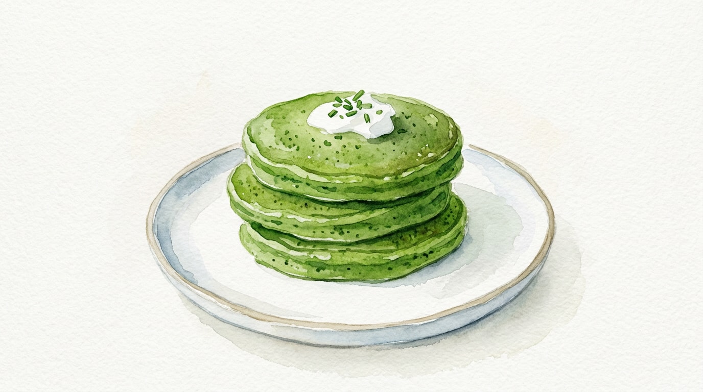Vibrant Green Spinach Pancakes