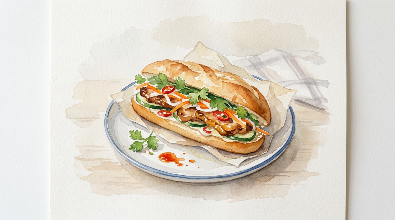 Vietnamese Grilled Pork Banh Mi