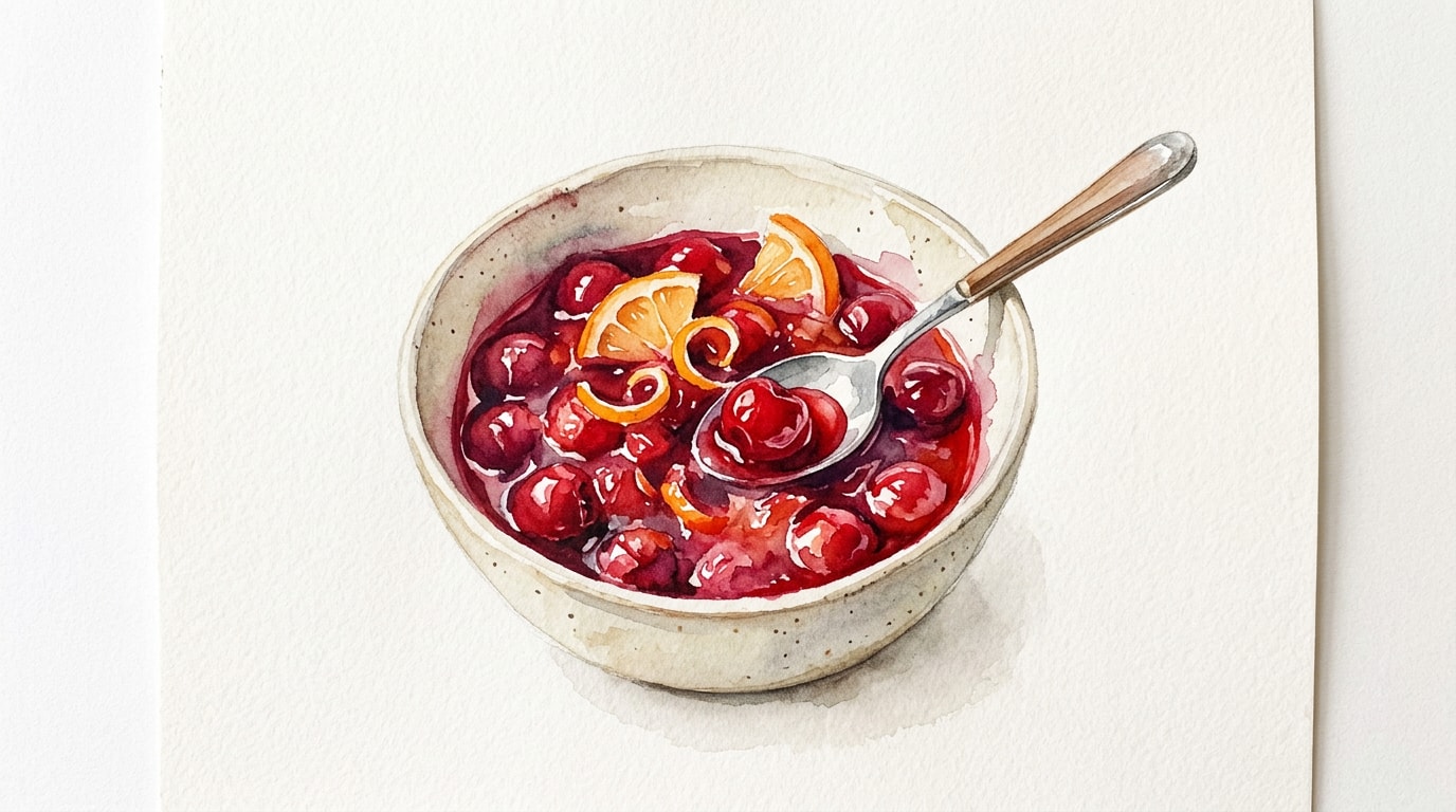 Vodka-Infused Cherry Compote with Honey and Orange