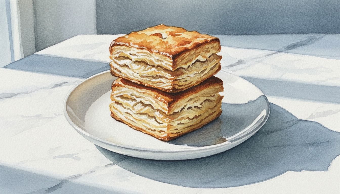 Volume-Measured Geometric Buttermilk Biscuits