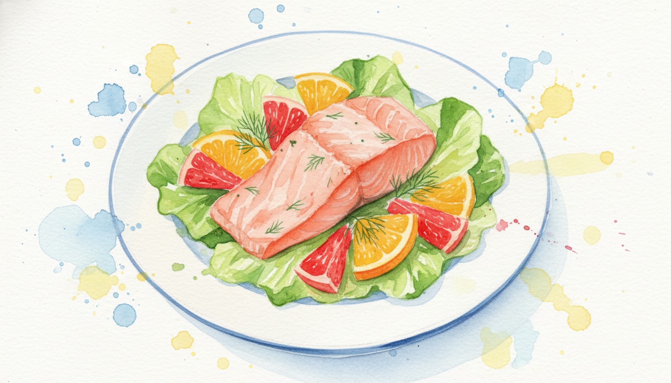 Warm Citrus Salmon Salad