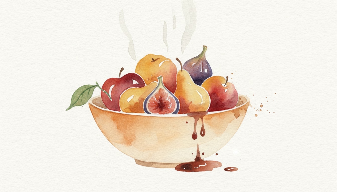 Warm Compote of Autumn Fruits