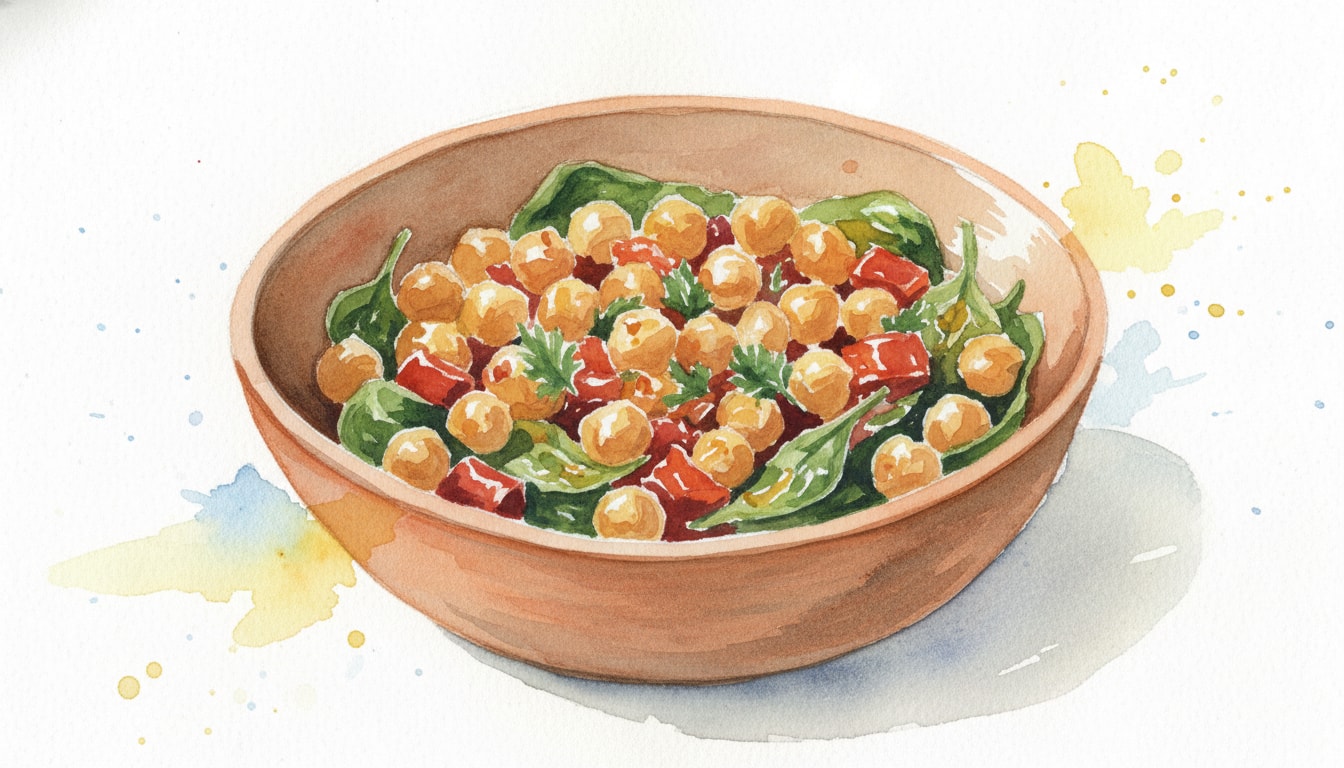 Warm Spanish Chickpea Salad