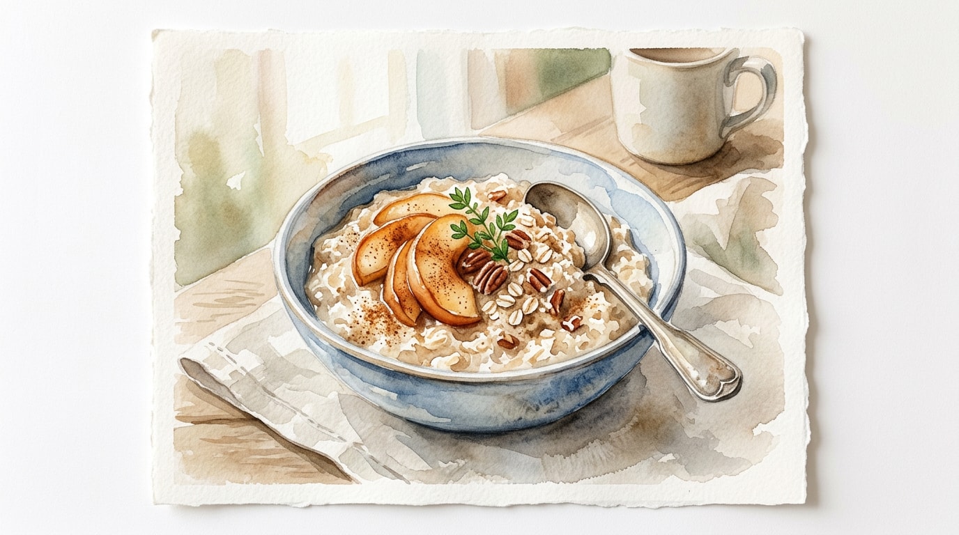 Warming Apple and Cinnamon Porridge