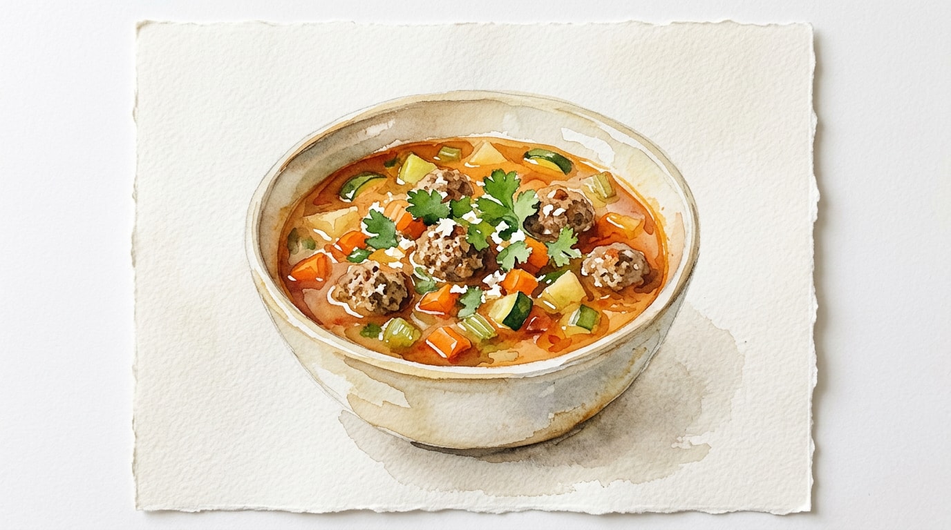 Warming Mexican Albondigas Soup