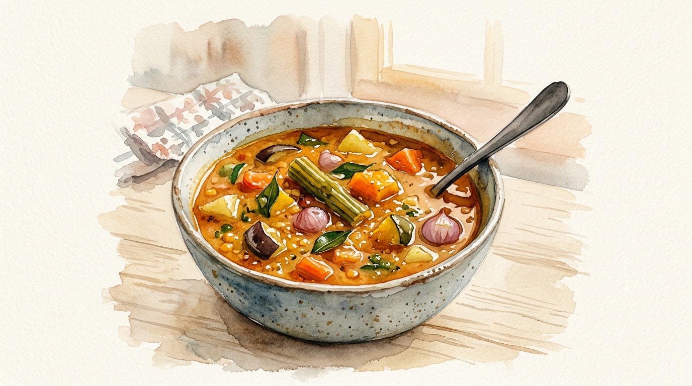 Warming South Indian Vegetable Sambar