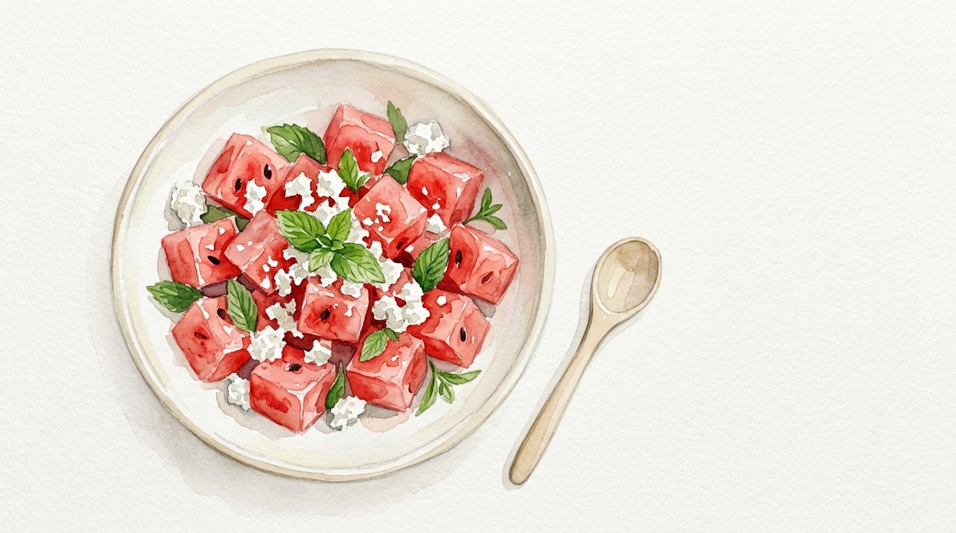 Watermelon Feta Mint Salad