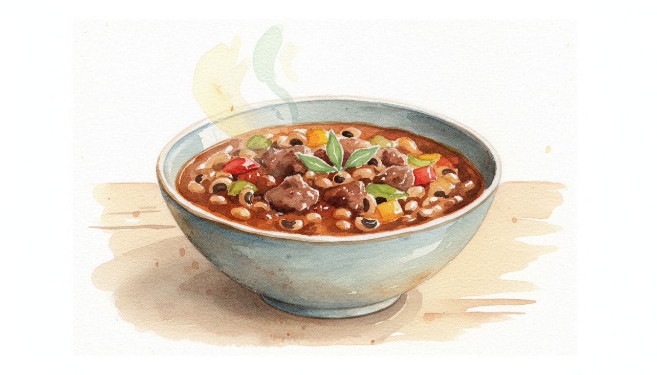 West African Inspired Beef & Black-Eyed Pea Potage