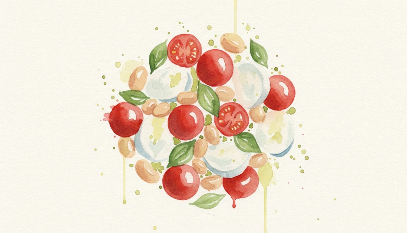 White Bean Caprese Salad