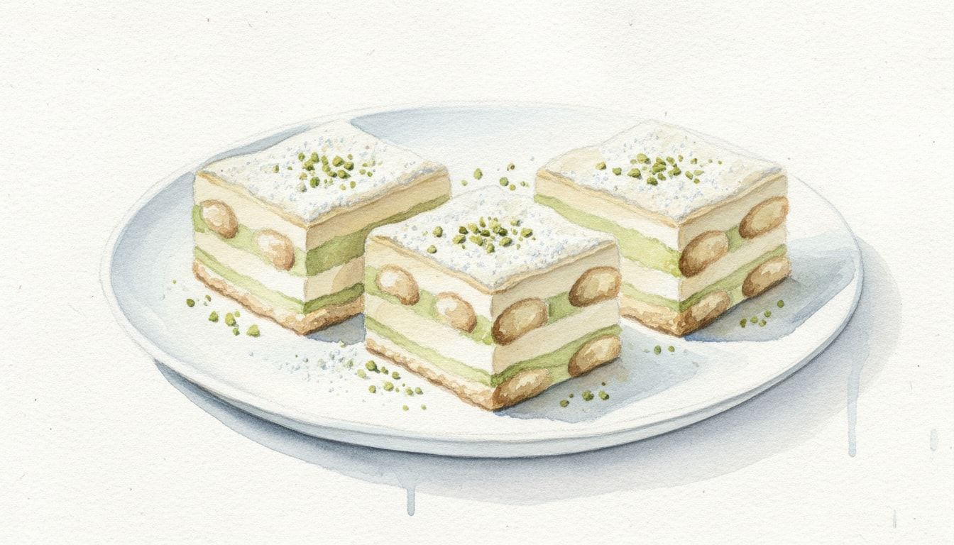 White Chocolate Pistachio Tiramisu