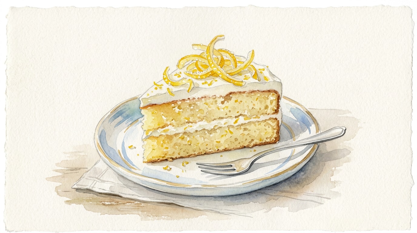 Whole Lemon Mascarpone Cake With Candied Peel