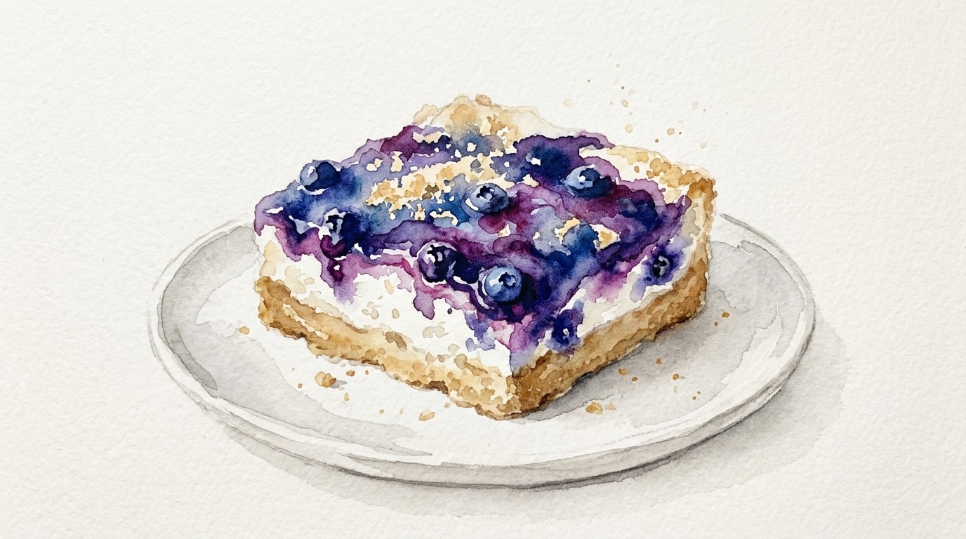 Wild Blueberry Cream Cheese Shortbread Bars