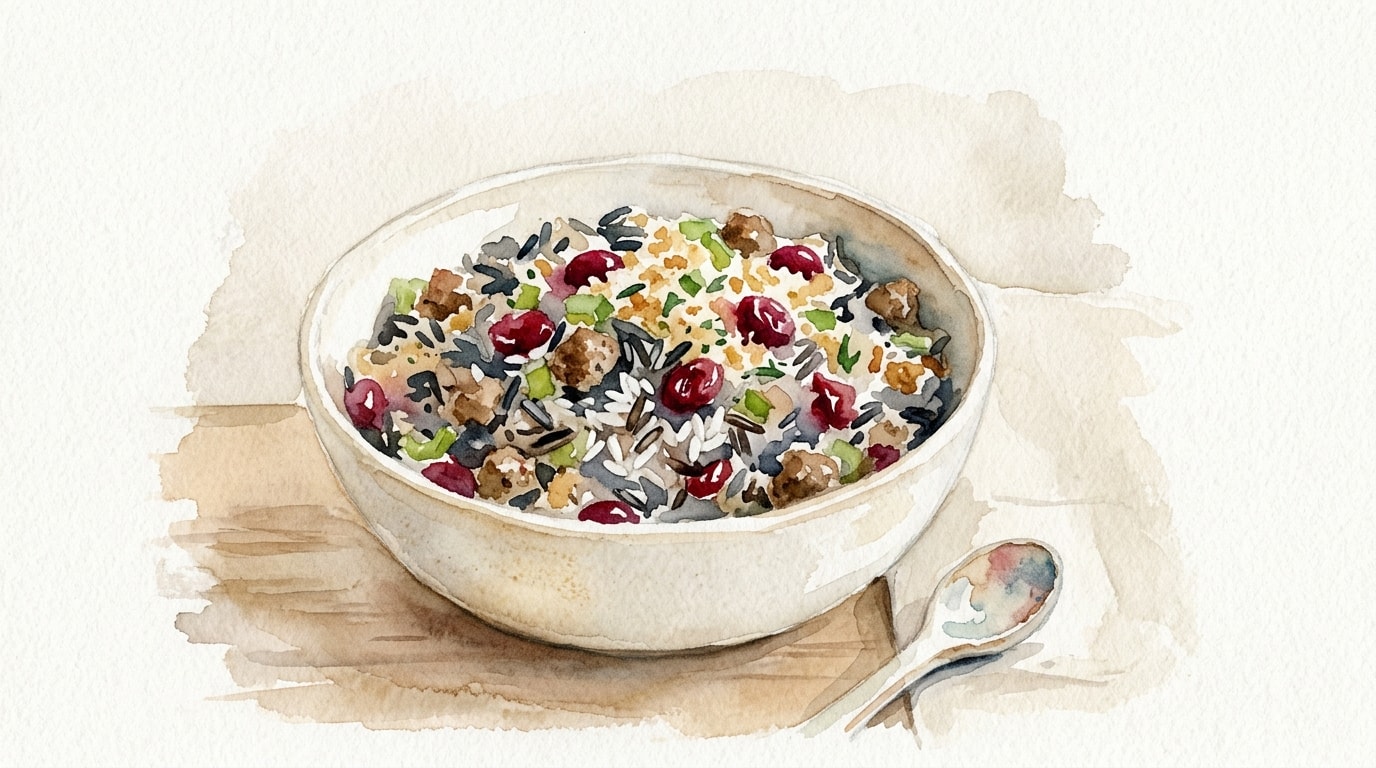 Wild Rice, Sausage, and Cranberry Stuffing