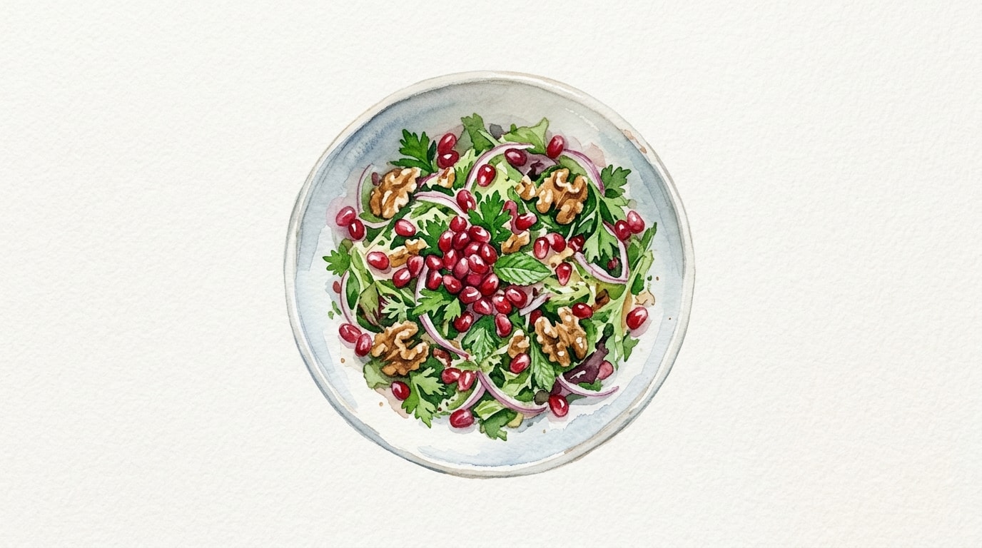 Yalda Night Pomegranate And Walnut Salad