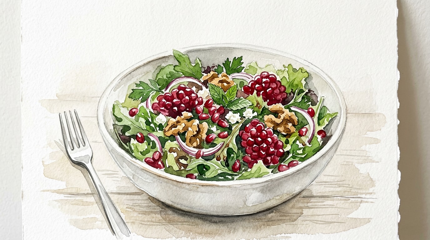 Yalda Night Pomegranate Walnut Salad