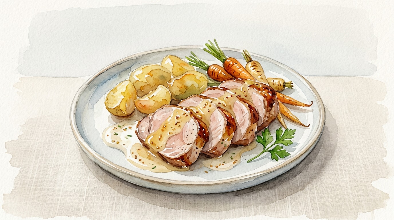 Yogurt And Sweet Mustard Pork Tenderloin