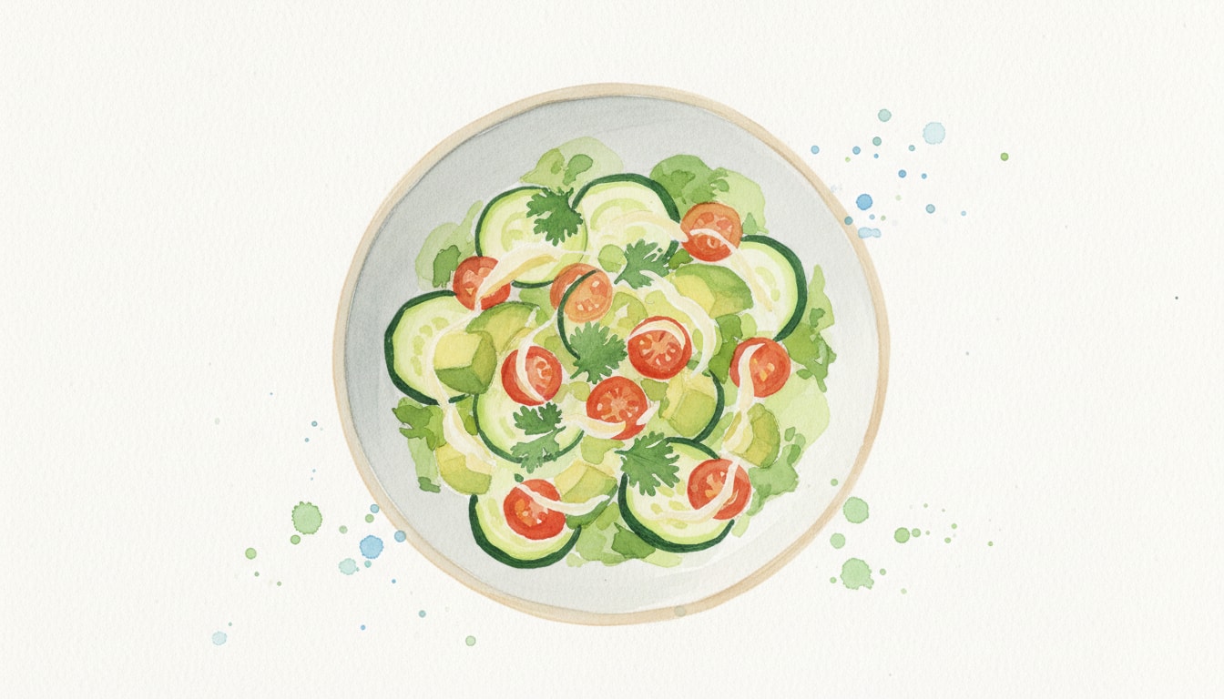 Zucchini Avocado Salsa Salad